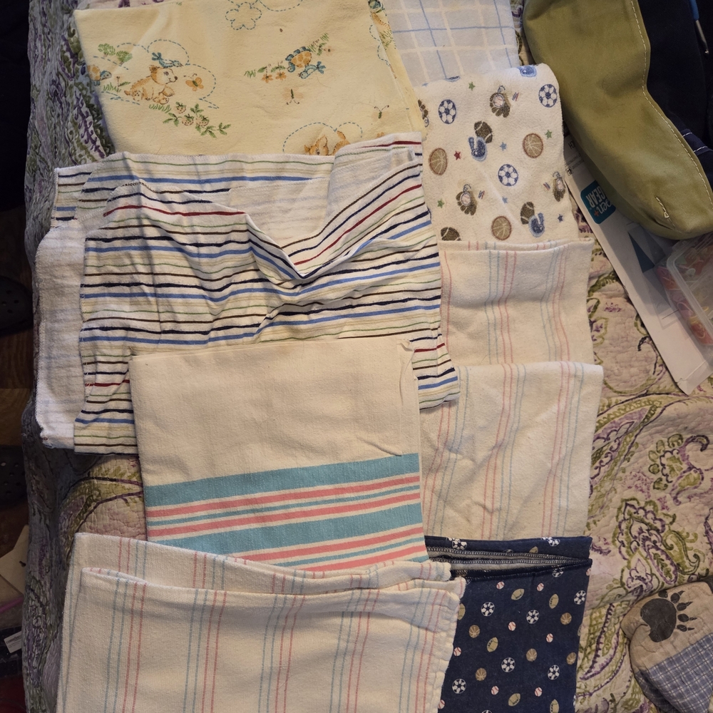 Assorted Patterned Fabric Pieces